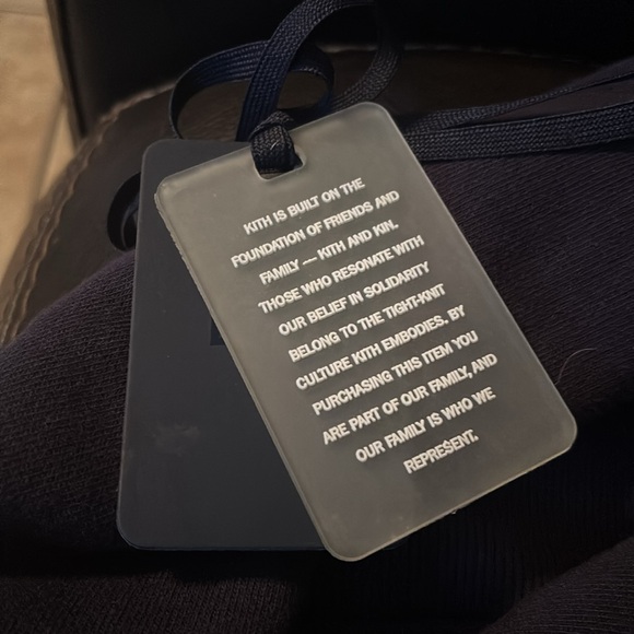 Kith Navy Hoodie with Red Floral Detail - Picture 4 of 4